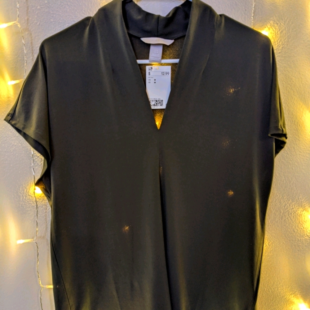 H&M Olive Green Blouse